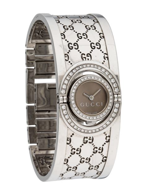 gucci diamond face watch|Gucci diamond watches ladies.